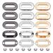 GORGECRAFT 1 Box 12Pcs 3 Colors Screw-in Oval Eyelet Metal Screw Together Grommets Alloy Loop Snaps Bag Handle Connector Findings for DIY Sewing Crafts Clothes Leather Bags Replacement Hardware
