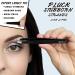 Professional Eyebrow Tweezers for Facial Hair Women & Men Stainless Steel Angled Straight Slanted and Pointed Tip Precision Tweezers for Ingrown Hair Tweezers Eyebrow Plucking Tweezers (4 Black) 4 Black - Buy Online on GoSupps.com