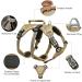 Heele Reflective Dog Harness with Robust Handle | Breakout Buckle & Panic Crockery | Brown | Fits like a Glove | International Shipping - Buy Online on GoSupps.com