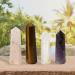 KACHVI Crystals 4 Pc Chakra Gemstones Set - Tiger Rose Clear Amethyst | Healing Crystals and Gemstones for Spiritual Gifts | Chakra Crystal Set for Women - Buy Online on GoSupps.com