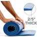 Gaiam Essentials Thick Yoga Mat 72 Fitness & Exercise Mat + Carrier Strap | 24 x 2/5 Orange - Buy Online on GoSupps.com