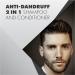 Toni & Guy Men Anti-Dandruff 2 in 1 Shampoo - Cleanses Greasy Hair, Soothes Itchy Scalp - 250ml (Pack of 1) - Buy Online on GoSupps.com