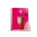 Reusable Menstrual Cup - 100% Medical Grade Silicone Period Cup - Non-Toxic Hypoallergenic Comfortable Ultra Soft Easy to Use Chemical Free. Light to Medium Flow Size 1 (1 Cup)