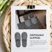 Topbathy Hotel Spa Slippers - 10 Pairs of Washable Unisex Indoor Slip-Closed Toe Linen Slippers - Reusable Gray Guest Slippers - Buy Online on GoSupps.com