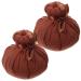 Solustre 2 pieces Thai balls hot compress massage Chinese heat bag Moxibusion acupuncture Chinese bag massage ball Chinese package wormwood health ball