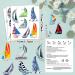 Sailboat Temporary Tattoos Stickers - 105 Pieces Nautical Themed Party Decorations & Favors - Buy Online on GoSupps.com
