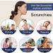 Black Scrunchies Hair Ties for Women - Big Satin Scrunchie Exra Large Jumbo Gaint Oversized Cute Scrunchy for Curl Thick Hair Ligas Para el Cabello De Mujer Decorations Hair Accessories - Buy Online on GoSupps.com