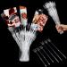 Plastic Floral Picks 9.4 and 12.2 Inch Straight Head Floral Picks Transparent Fork Shape Flower Picks Card Holders for Cards  Photos  Floral Arrangement  Home Decor  Weddings  Parties (100 Pieces)