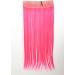 WIG ME UP - YZF-3177-TF2315 Hairpiece Halfwig (half wig) 5 Microclip Clip-In Extension wide full back of head long straight extreme bright neon colours pink 23inch - Buy Online on GoSupps.com