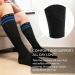 360 RELIEF - Flight Compression Socks Supports | Blood Circulation Travel Work XXL Black with 2 Blue lines - Buy Online on GoSupps.com