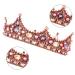 Vofler Rose Gold Crown Tiara for Women - Birthday Princess Queen Hair Decor with Crystal Rhinestone Pink Pearls - Ideal for Bridal, Quinceanera, Wedding, Pageant & Costume Parties - Buy Online on GoSupps.com