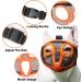 Jyhy Adjustable Muzzle for Flat-Nosed Dogs & Cats | Breathable Design for Bulldogs Pugs & More - Orange (28-43cm) - Buy Online on GoSupps.com