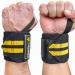 FIGHTECH Upgraded 2023 PRO Series 18 Yellow Wrist Wraps | Professional Grade for Weightlifting, CrossFit & Powerlifting - Buy Online on GoSupps.com