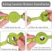 Oopsdoggy Leather Airtag Cat Collar with Bells - Tearable & Light GPS Pet Collar for Cats & Small Dogs in Lime Green - Buy Online on GoSupps.com