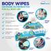 XL Body Wipes (50 Count) + 4 Travel Bath Wipes | Thick Cleansing Shower Wipes for Adults | Aloe Vera & Vitamin E | No Rinse Disposable Washcloths for Bathing, Camping, Elderly Incontinence | 1 Pack - 50 Count - Buy Online on GoSupps.com