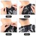 FEBSNOW Professional Barber Cape Waterproof Floral Hair Cutting Cape with Neck Duster & See-Through Window Ideal for International Shipping - Buy Online on GoSupps.com