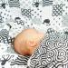 Sensory Muslin Squares in Black and White | Visual Stimulation and Sensory Play | Bamboo/Organic Cotton Mix | 70x70cm - Buy Online on GoSupps.com