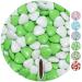 One was 1kg of chocolate cups Dragees Mix white-hell-green shine |Guardian wedding baptism communion |Alternative to chocolate drages chocolate linen wedding almond heart for cany bar sweets white-hellgr n mix 1 kg (1 Pack)
