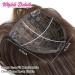 MORICHY Synthetic Hair Topper 12'' - Ombre Brown 3 Color Tone - Big Base Cover - Hair Volume Booster - Buy Online on GoSupps.com
