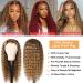 Honey Blonde Ombre Curly Lace Front Wig | Human Hair | Glueless Transparent Lace | 180% Density | 18 inch - Buy Online on GoSupps.com