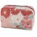 Cosmetic Bag Small (Retro Flower/Red) for Women Girls Made in Japan for Make Up Toiletry Bag Cosmetics Stationery Red