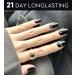 Buy Semi Cured Gel Nail Strips - Long Lasting UV Gel Nail Stickers | 20 Salon Quality Nail Wraps | Black Pearl - International Shipping Available - Buy Online on GoSupps.com