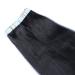 Tape In Hair Extensions - #1 Black - 40cm - 10 Bricks (4cm Wide) - 100% Remy Real Hair - Tresse by Novon - Adhesive Tape - 25g Total - Buy Online on GoSupps.com