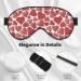Buy Hearts Print Sleep Eye Mask - Soft Eyeshade with Elastic Strap for Comfortable Night Sleeping & Travel - Buy Online on GoSupps.com