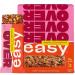 OVER EASY Apple Cinnamon Breakfast Bars | All Natural, Clean Ingredient Protein Bars | Breakfast & Cereal Bars | 12 Protein Snack Bars Gluten Free, Dairy Free, Soy Free Apple Cinnamon 12 Count (Pack of 1)