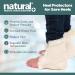 Natural Sheepskin Heel Protectors - Set of 2 | Medical Grade Heel Guards for Pressure Relief | Adjustable Straps | Cornsilk Color - Buy Online on GoSupps.com