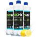 Biohy glass and surface cleaner (3 x 1 liter) |Glass cleaner concentrate for streak -free shine |Productive glass & plastic cleaner |Fat solder & lime cleaner |Ideal for windows & kitchen 1 L (3 -pack)