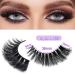 BEEOS Faux Mink Russian Strip Lashes 10 Pairs with Lash Glue - 19mm D Curl Cat Eye False Eyelashes for Natural Look - Medium Volume, Reusable, Flexible Cotton Band - Buy Online on GoSupps.com