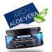 Bio -Aloe -Vera moisturizer face men & after shave men - huge 100ml made in germany - face care vegan face cream men - hyaluron panthenol silver gifts for men