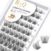 Eyelashes individually D CURL 8-16MIX B & Q eyelashes 72 PCs DIY Individual eyelashes for beginners reusable eyelashes wispy of course single eyelashes for eyelash extensions at home (XS D-8-16Mix) D-8-16 MIX B 01