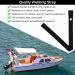 AF ADIFLE 18 Pontoon Boat Ladder Strap with Stainless Steel Snap 2 Pack - UV Resistant & Extra Durable (Black) - Buy Online on GoSupps.com