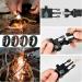 Zsmjaer Survival Bracelet Set - 2-Piece Multifunction Paracord with Flint Pipe and Compass for Outdoor Adventures Black-Green - Buy Online on GoSupps.com