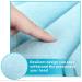 Inflatable Terry Cloth Bath Pillow for Tub - 10x12inch Headrest with Suction Cups for Neck Support - Pink & Blue - Buy Online on GoSupps.com