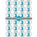 PRECUT Monster 3rd Birthday Edible Cupcake Toppers - Monster Numbers Theme Premium Thickness SWEETENED VANILLA - wafer card disc cake decorations (Pack of 24) - Buy Online on GoSupps.com