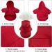 SATINIOR Winter Dog Hoodie - 2 Pack Small Dog Sweatshirts with Pocket, Warm Cotton Coat for Dogs, Puppy Costume (M) Dark Blue/Wine Red - Buy Online on GoSupps.com