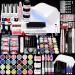 Morovan Acrylic Nail Kit with Drill - Professional Nail Kit Acrylic Set with U V Light Everything Supplies Glitter Acrylic Nail Powder Extension Kit Nail Art Decoration Tools DIY at Home for Beginners
