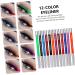 Mipcase 12 Pcs 1 Set Shadow Set Waterproof Eyeliner Pencil Waterproof Eyeliners Makeup Tools Major 1 count (Pack of 1) Colorful - Buy Online on GoSupps.com