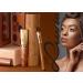 Vegan Brush Set with Container - Luvia Bamboo Makeup Brushes 4 Real Bamboo Brushes Gold Accents Ideal Christmas Gift - Buy Online on GoSupps.com