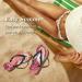 Mnsruu Red Flowers Dragonfly Flip Flops | Eco-Friendly Travel Size for Home Hotel & Spa - Buy Online on GoSupps.com