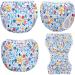 Luxja Reusable Swimming Diaper for Babies - Adjustable Washable Swim Trousers (0-3 Years) - 2 Pack Shell & Blue Fish - Buy Online on GoSupps.com