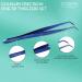 O'Creme Curved Tweezers 6.25 Inch Fine-Point Stainless Steel - Blue - Buy Online on GoSupps.com