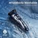 LOBINH Men's Electric Shaver - Waterproof IPX7 Wet/Dry Rechargeable Rotary Razor with Pop-up Trimmer & Fast Charging - PA188 - Buy Online on GoSupps.com