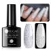 UR SUGAR Reflective Glitter Gel Nail Polish Silver Glitter Gel Polish Sparkling Shimmery Diamond Soak Off UV Gel Nail Varnish Silver Glitter Nail Gel Manicure for Halloween Holiday Set Gift