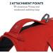 RUFFWEAR Web Master Dog Harness | Padded Anti-Escape Design | 2 Lead Attachments | Size Medium (69-81 cm) | Red Sumac - Buy Online on GoSupps.com