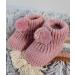 Royal Icon Newborn Baby Booties - 0-3 Months - Pom Pom Bootees for Boys & Girls - Indoor/Outdoor Use - Rose Gold - Buy Online on GoSupps.com