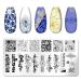 DANNEASY Nail Stamping Plate Set - 6 Pieces Flower Leaf Heart Stencils for Manicure - Lovely Series Nail Design Kit - Buy Online on GoSupps.com